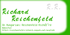 richard reichenfeld business card
